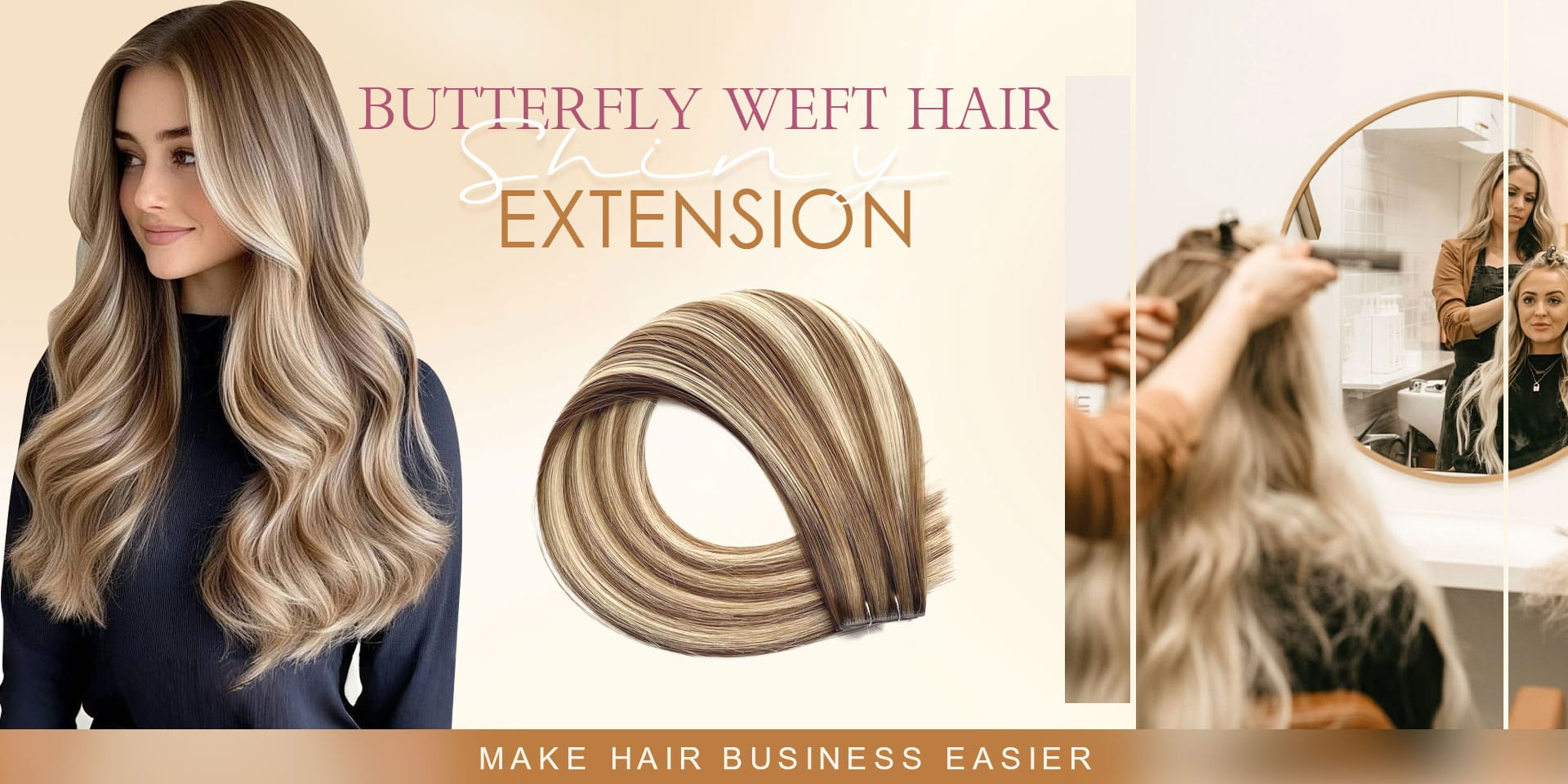 Shiny 2025 High Quality Smooth Natural Butterfly Double Genius Wefts ...