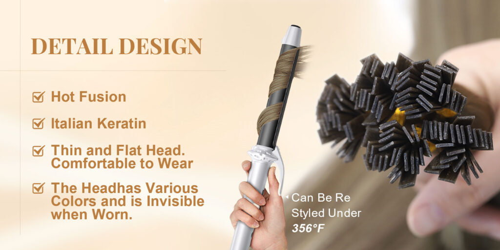 Remy Hårförlängning Keratin Tips