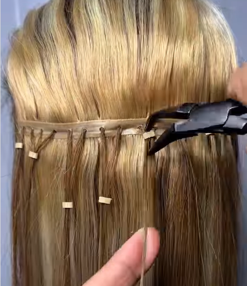 How to remove the butterfly weft extensions