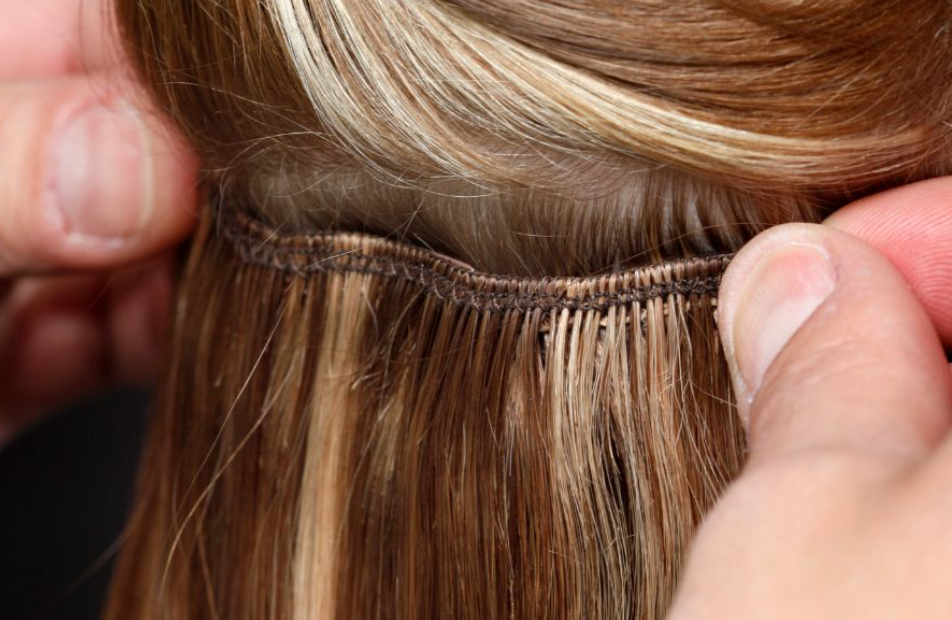 sy i hårförlängningar