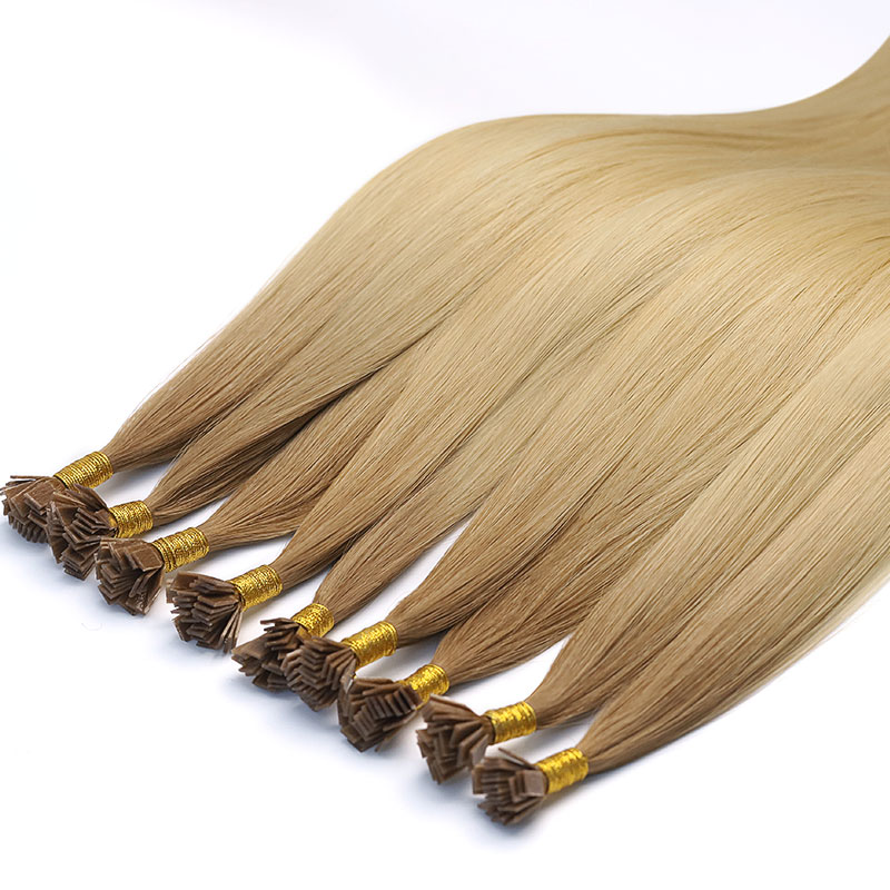 Hårförlängning med platt spets