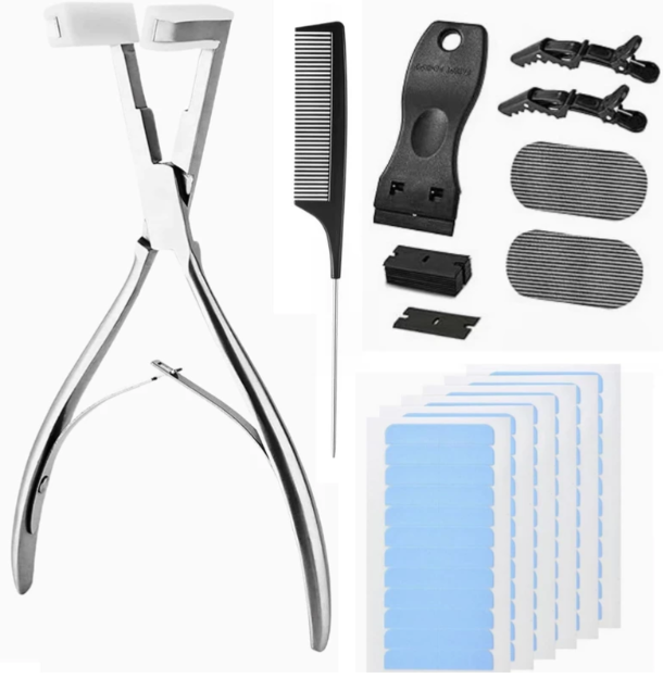 hur man installerar tejp i hårförlängningar