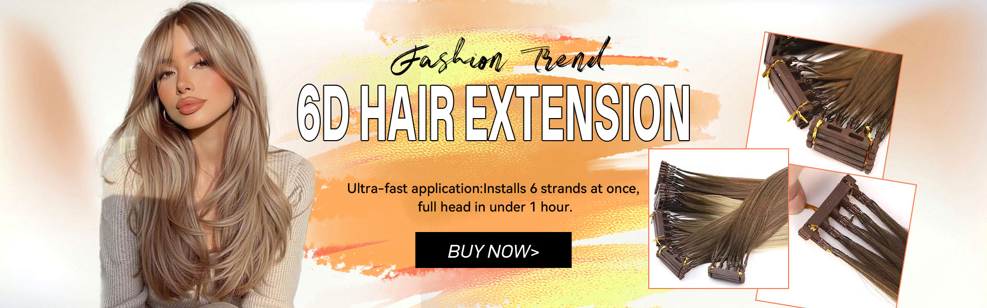 Extension de cheveux 6D