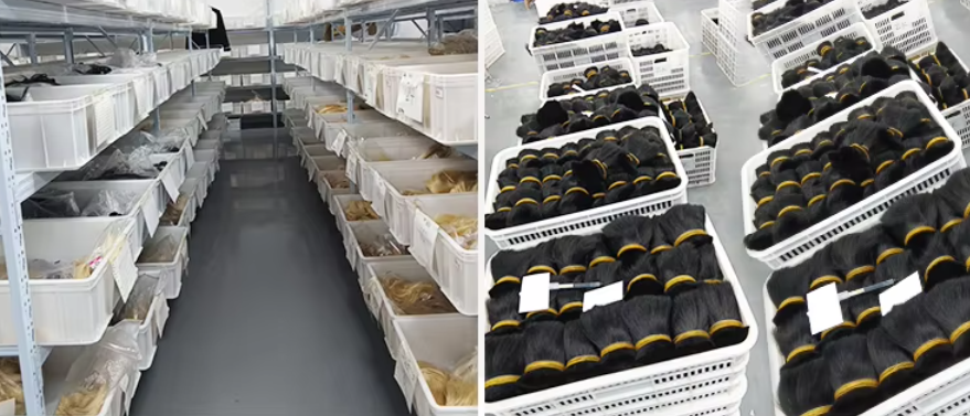 jungfräuliches Haar