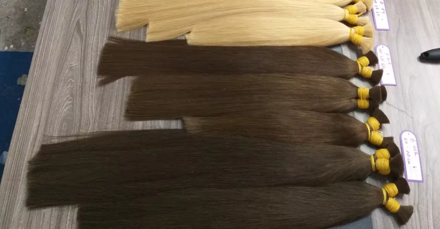 extensão de cabelo duplo puxado