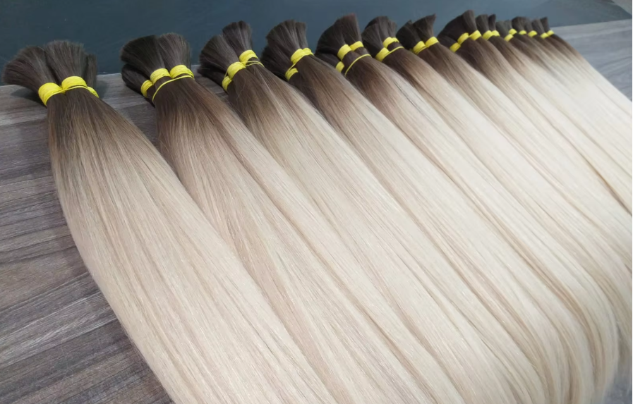 extensão de cabelo duplo puxado