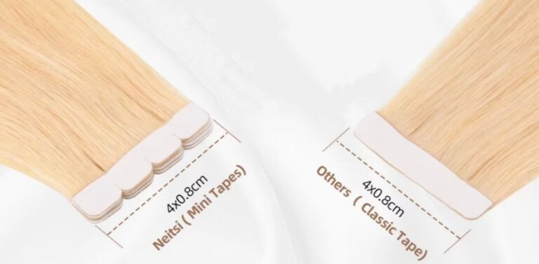 Método de extensión de pelo con cinta adhesiva