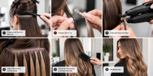 Install K Tips Hair Extension