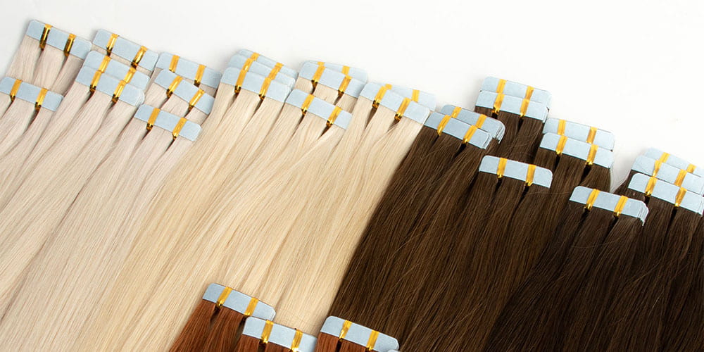 Cuidados a seguir à aplicação de extensões de cabelo com fita adesiva