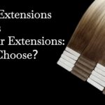 Extensiones con cinta adhesiva frente a extensiones con tramas: cómo elegir