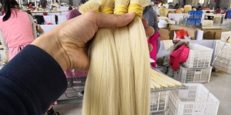 encomenda de extensões de cabelo a granel