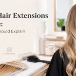 Cuidados posteriores às extensões de cabelo com fita adesiva: o que os salões devem explicar aos clientes